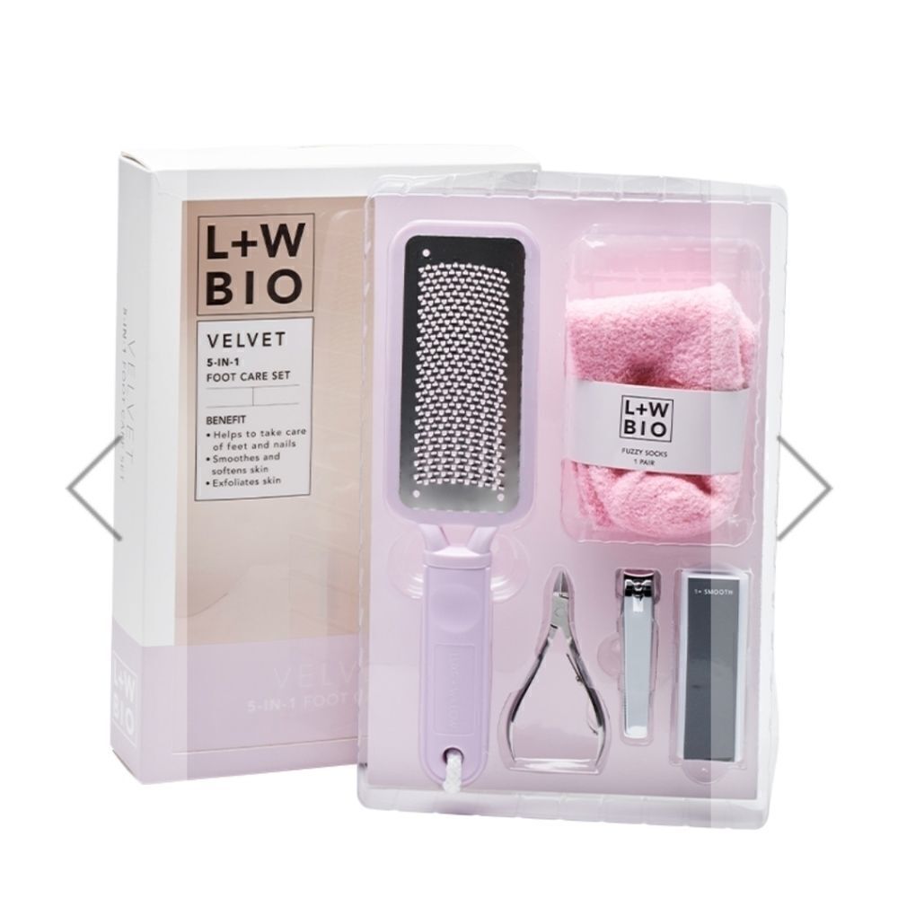 L + W Bio Velvet 5-in-1 Foot Care Set
